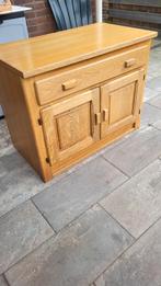 Licht eiken tv meubel kastje. Zie maten, Huis en Inrichting, Kasten | Dressoirs, Ophalen, Gebruikt, Eikenhout, 50 tot 100 cm