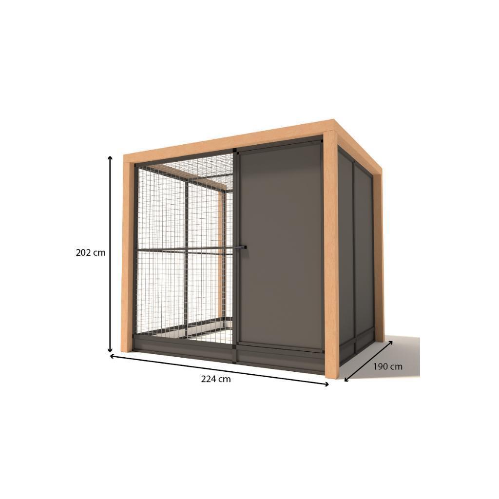 Konijnenren Alfred met nachthok en sluis! Duurzaam en veilig, Dieren en Toebehoren, 110 cm of meer, Nieuw, Ophalen of Verzenden