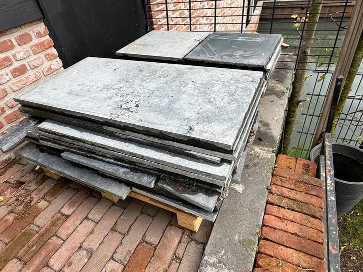 Natuurstenen tegels, kloostervloer, Doe-het-zelf en Verbouw, Tegels, Nieuw, Vloertegels, Hardsteen, 40 tot 60 cm, 20 tot 40 cm