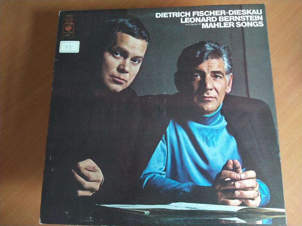 LP Dietrich Fischer-Dieskau, Leonard Bernstein - Mahler, Cd's en Dvd's, Vinyl | Klassiek, Ophalen of Verzenden, Zo goed als nieuw