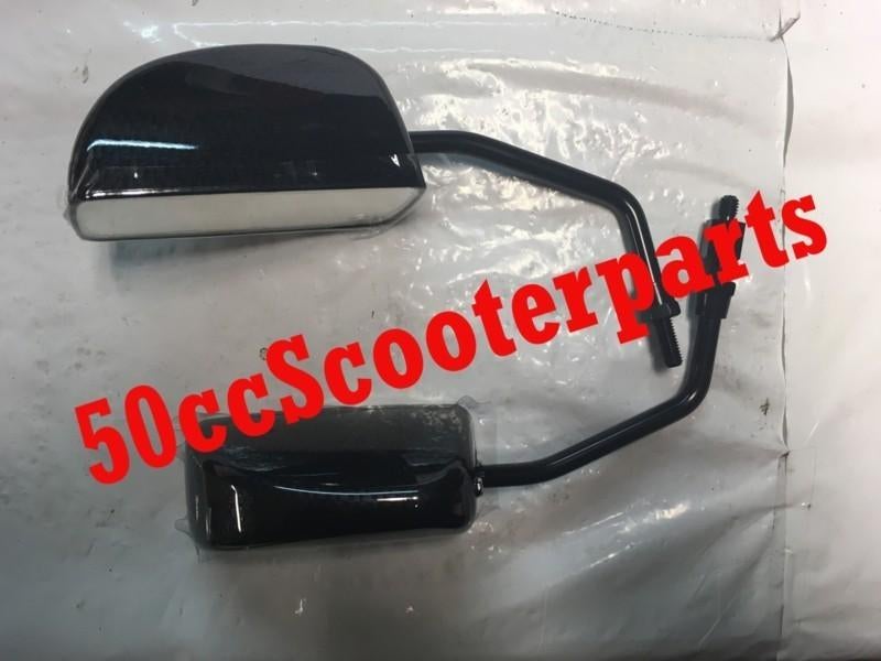 Spiegel Set Rechthoekig Universeel Scooter M8 Carbon 123873, Ophalen of Verzenden, Veen, Info@veen.nl, Veen