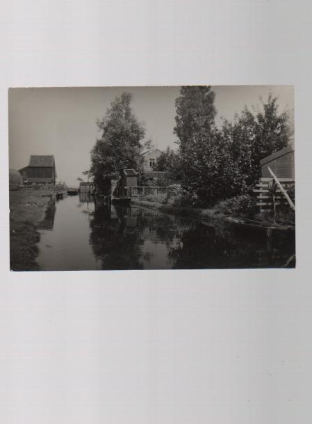 Zaandam achterzijde Lijnbaanstraat foto Briefkaart formaat, Ophalen of Verzenden, 1940 tot 1960, Ongelopen, Noord-Holland