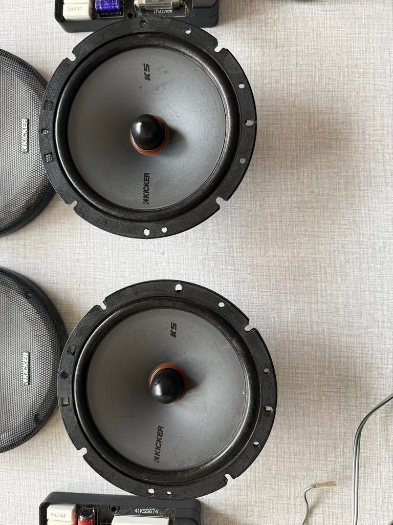 Kicker KS 2-weg autospeakers 16,5cm (6.5 inch), Ophalen of Verzenden, Gebruikt