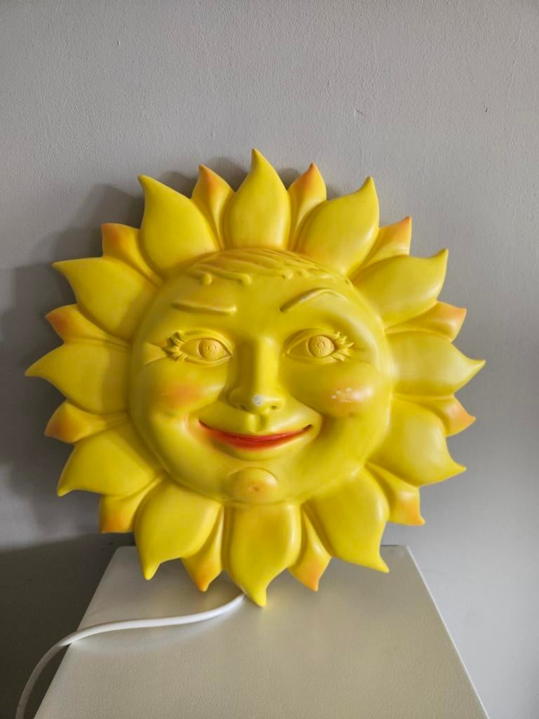 Heico zon lamp – wandlamp – Ø 39 cm – vintage kinderlamp, Ophalen of Verzenden