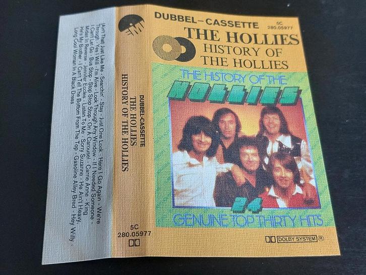 THE HOLLIES - HISTORY OF THE HOLLIES (MC), Cd's en Dvd's, Cassettebandjes, Zo goed als nieuw, Origineel, Pop, 1 bandje, Ophalen of Verzenden