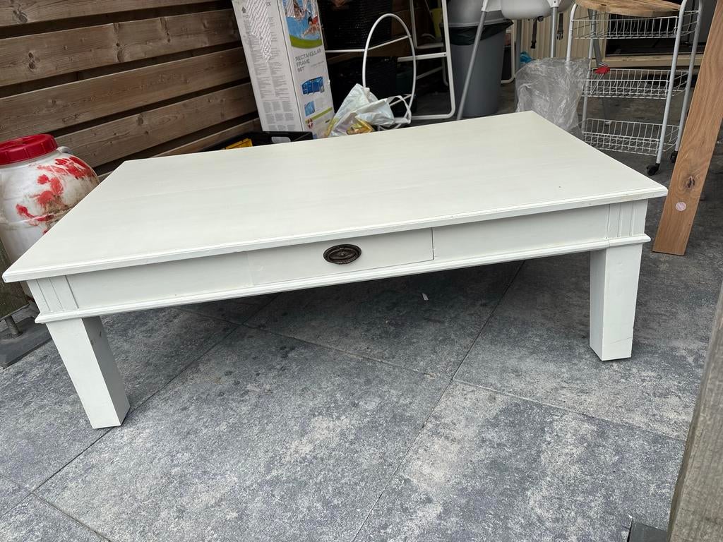Woonkamer tafel met lade, Huis en Inrichting, Tafels | Salontafels, Ophalen, Gebruikt, 100 tot 150 cm, 50 tot 100 cm