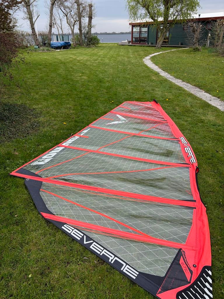 Severne convert 6.7 windsurfzeil, Watersport en Boten, Ophalen, Zeil, 5 tot 7 m², Gebruikt