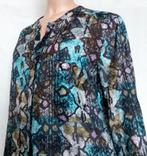 Hugo Boss # prachtige print # katoen/zijde, Maat 38/40 (M), Blauw, Ophalen of Verzenden, Zo goed als nieuw