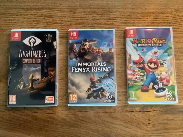 Nintendo Switch Games - Little Nightmares, Immortals, Mario, Spelcomputers en Games, Games | Nintendo Switch, Zo goed als nieuw