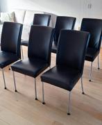 Bert Plantagie 6 eetkamerstoelen DESIGN Speed E, Ophalen, Zwart, Zo goed als nieuw, Vijf, Zes of meer stoelen
