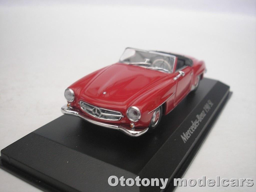 Mercedes 190 SL Roadster 1955 Rood 1/43 Maxichamps, Hobby en Vrije tijd, Modelauto's | 1:43, Ophalen of Verzenden, Nieuw, Auto