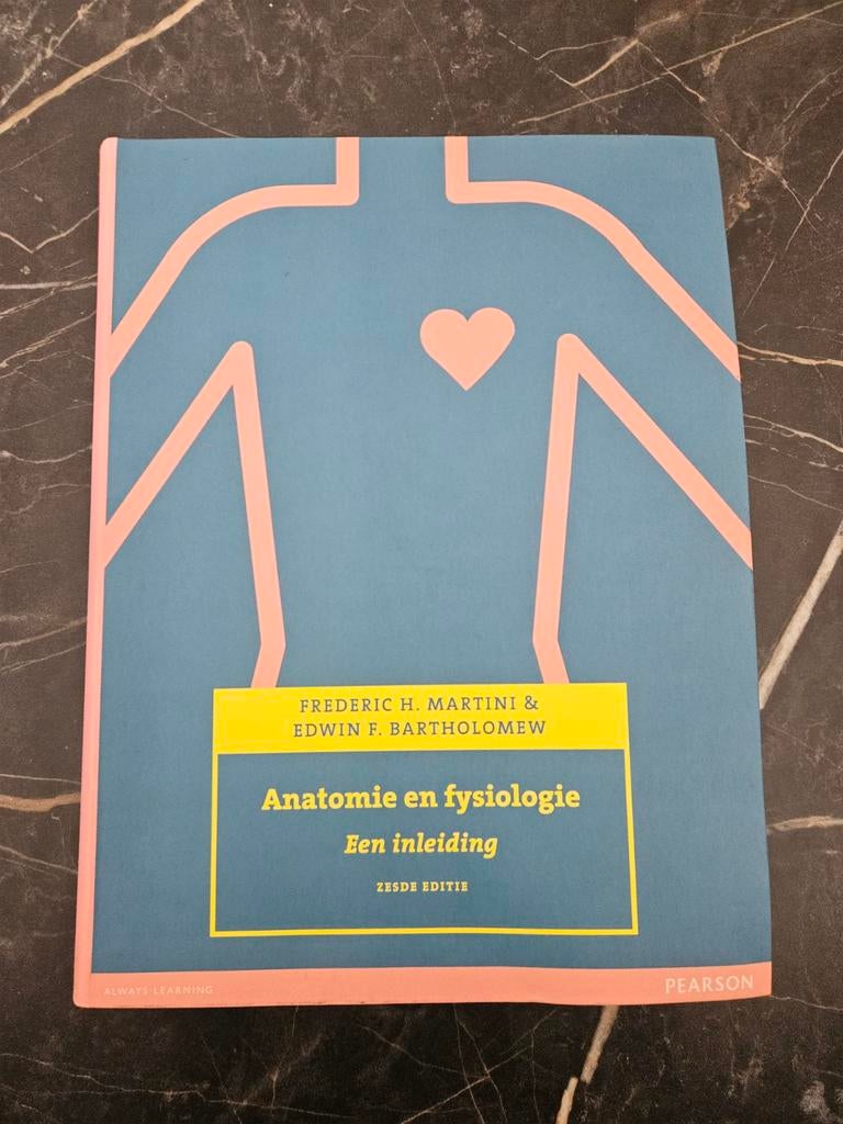 Anatomie en fysiologie - Een inleiding (zesde editie), Boeken, Studieboeken en Cursussen, Zo goed als nieuw, Frederic H. Martini & Edwin F. Bartholomew