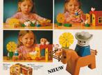 Retro reclame 1979 Lego Duplo meisje met paardenmanege, Verzamelen, Verzenden, Overige typen