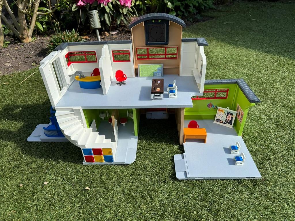 Playmobil School 9453 met accessoires, Ophalen, Gebruikt