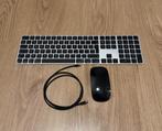 Apple Magic Keyboard + Apple Magic Mouse (zwart, Usb), Computers en Software, Toetsenborden, Ophalen, Toetsenbord en muis-set