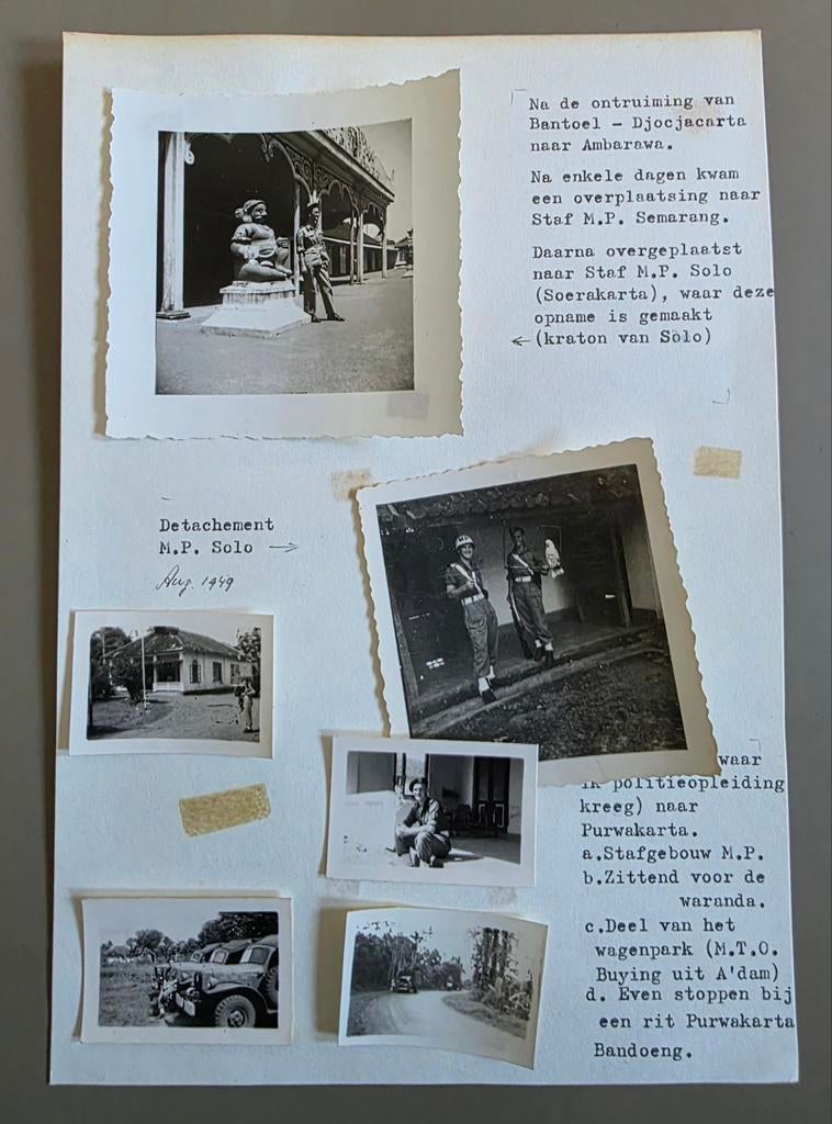 082) FOTO'S NED.INDIË FOTOGRAAF GERRIT WAKKER URK 9X, Ophalen of Verzenden, Landmacht, Nederland, Foto of Poster