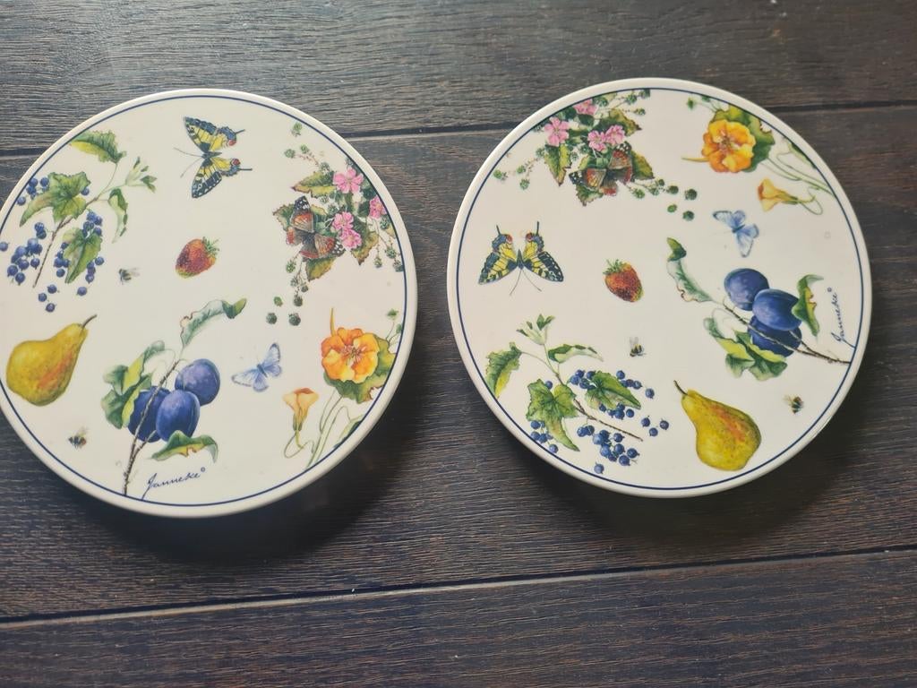 Janneke Brinkman Salentijn- 2x Onderzetter - nieuw!, Ophalen of Verzenden, Zo goed als nieuw, Glas of Kopje