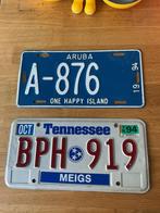 Originele Amerikaanse nummerplaat en Aruba nummerplaat, Ophalen, Gebruikt, Auto's