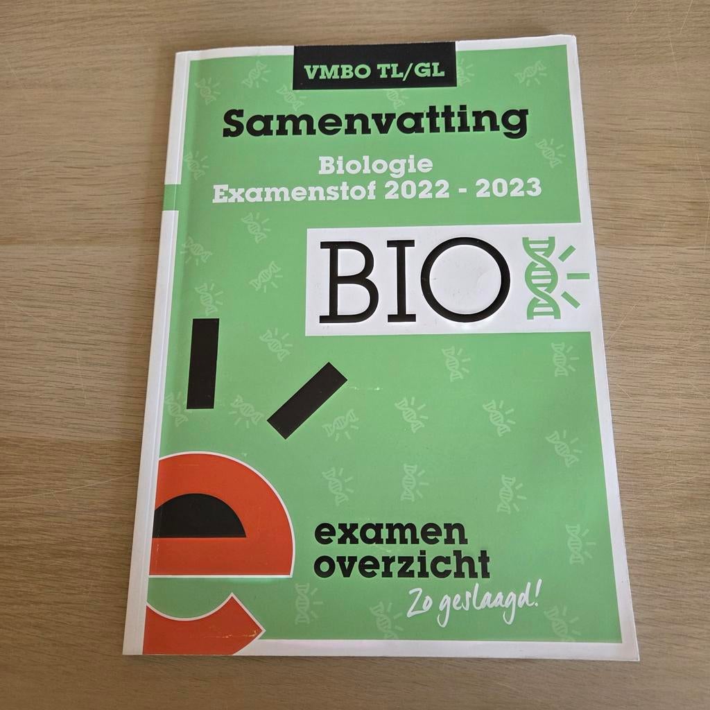 Samenvatting Biologie Examenstof 2022-2023 VMBO TL/GL, Ophalen of Verzenden