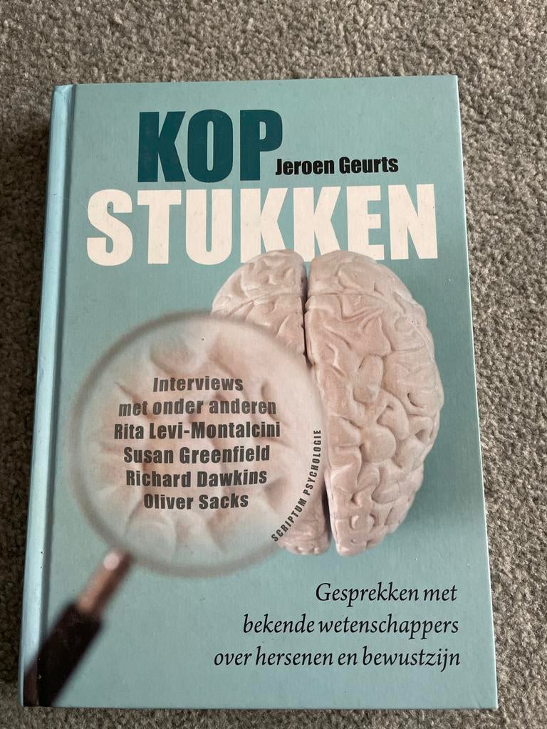 Kopstukken: Gesprekken over hersenen en bewustzijn, Boeken, Ophalen of Verzenden, Zo goed als nieuw, Functieleer of Neuropsychologie