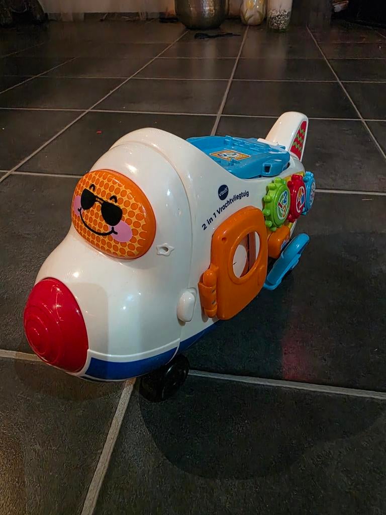 Vtech Toet Toet 2 in 1 vrachtvliegtuig, Ophalen, Jongen of Meisje
