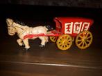 Prachtige Vintage Gietijzeren IJswagen met Paard, Ophalen of Verzenden