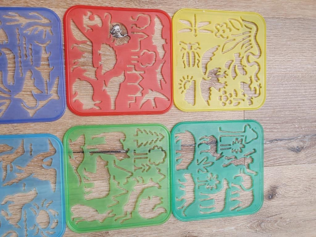 Tekensjablonen tupperware, Ophalen of Verzenden, Zo goed als nieuw, Gereedschap of Toebehoren