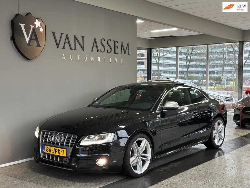 Audi A5 Coupé 4.2 FSI S5 quattro|PANO|LEES TEKST!, Auto's, Audi, Gebruikt, 4 stoelen, Zwart, Leder