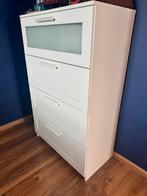 IKEA Ladekast met 4 laden - Wit, met glazen lade, Ophalen, Gebruikt, 100 tot 150 cm, 50 tot 100 cm