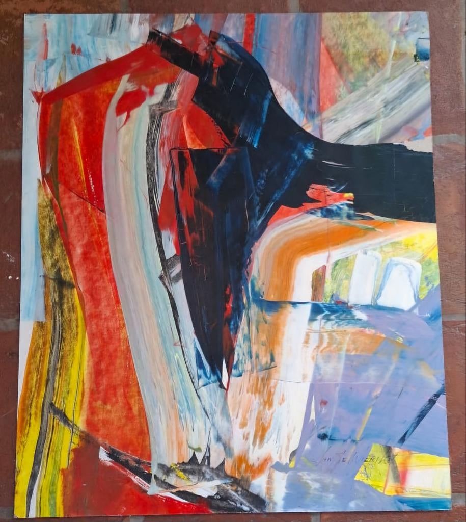 Jan te Wierik schilderij uit 1986, Ophalen