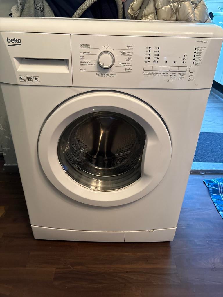 Beko WMB 51221 Wasmachine 5kg 1200 toeren A+, 1200 tot 1600 toeren, Gebruikt, 4 tot 6 kg, Ophalen of Verzenden
