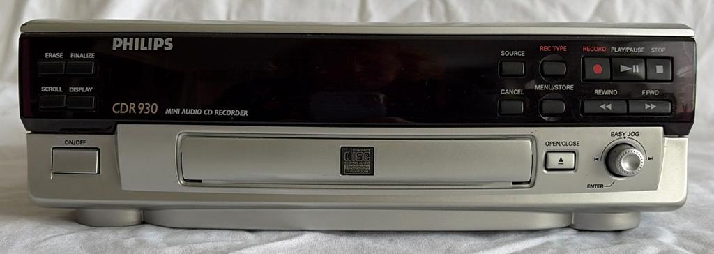 Philips CDR 930 Mini Audio CD Recorder, Ophalen of Verzenden, Gebruikt, Philips