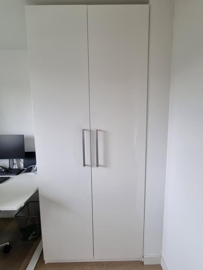 4x IKEA PAX FARDAL Deur hoogglans wit 50x229 cm, Ophalen, 200 cm of meer, 50 tot 100 cm, Zo goed als nieuw