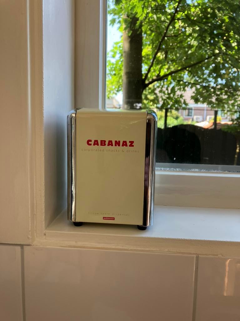 Retro diner servettenblik., Ophalen of Verzenden