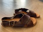 Inuovo bruine leren sandalen - maat 38, Kleding | Dames, Schoenen, Bruin, Gedragen, Sandalen of Muiltjes, Ophalen of Verzenden