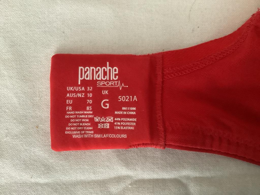 Panache sport bh maat 70G, Kleding | Dames, Ondergoed en Lingerie, Ophalen of Verzenden, Rood, BH