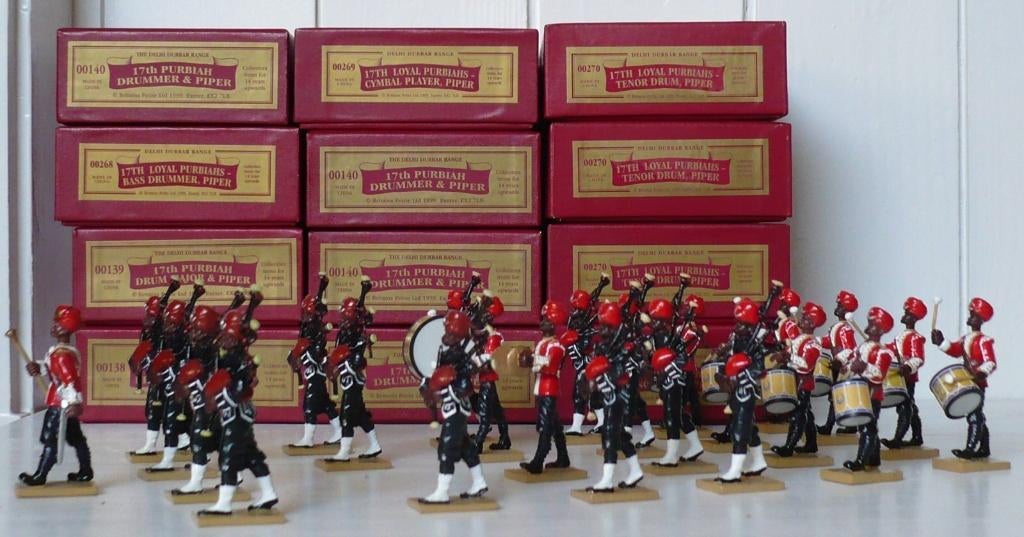 Figurine Britains Delhi Durbar - 17th Purbiah Pipe Major & Piper - 54mm