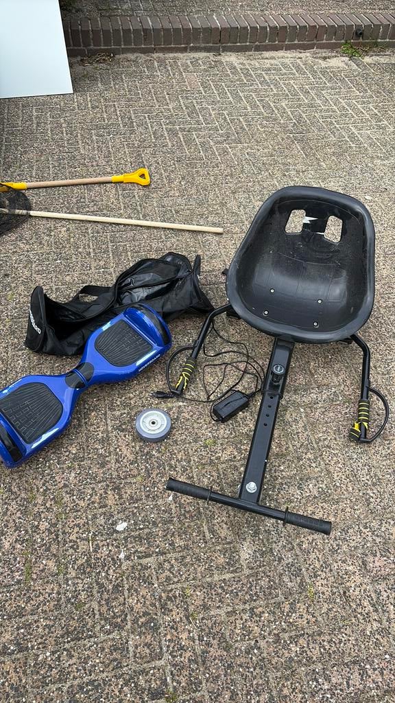 Hoverboard met kart, Ophalen, Gebruikt