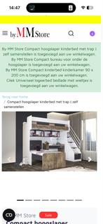 Compact hoogslaper kinderbed met trap en bureau, Ophalen, Zo goed als nieuw, Hoogslaper