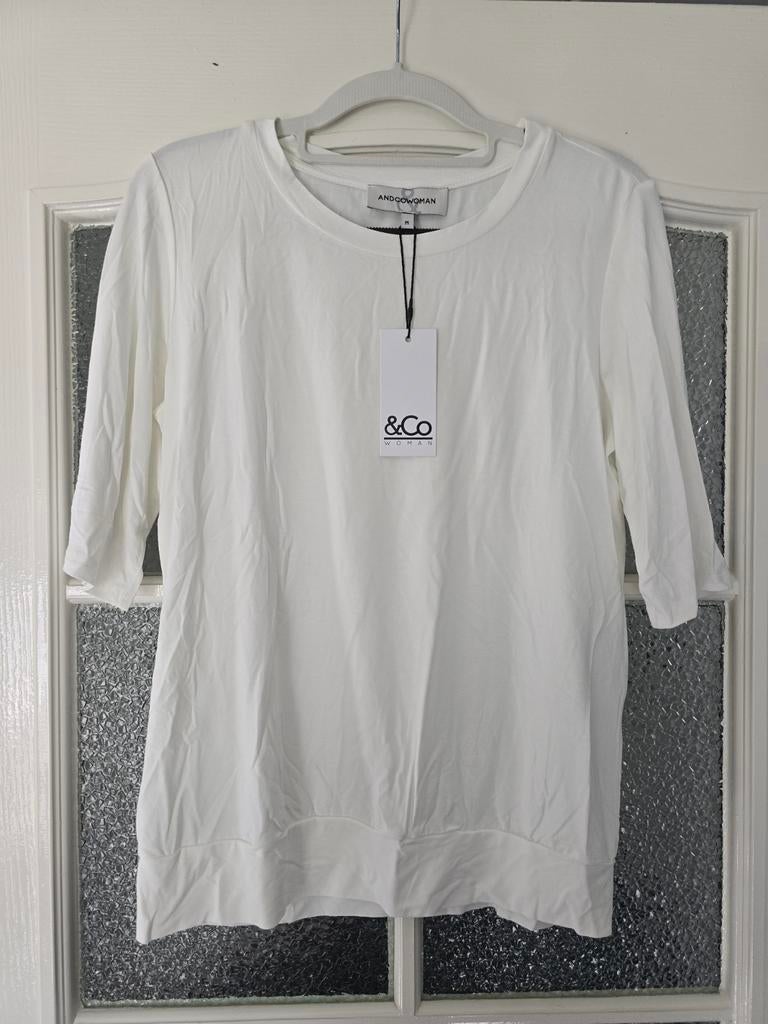 Nieuw &co woman andcowoman and cowoman M offwhite, Ophalen of Verzenden, Nieuw, Wit, Korte mouw