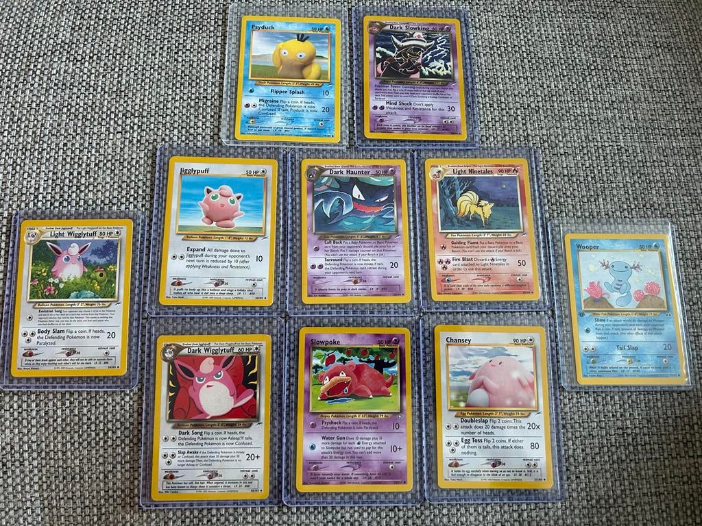 Pokémonkaart - Diverse zeldzame kaarten Neo Destiny, Ophalen of Verzenden, Zo goed als nieuw, Meerdere kaarten