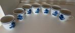 Kopjes en schotels  delfs blauw kleur bloemen, Huis en Inrichting, Keuken | Servies, Ophalen of Verzenden, Zo goed als nieuw, Overige stijlen