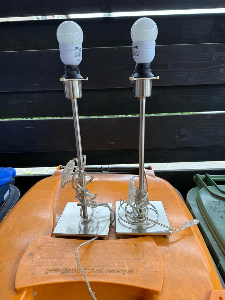 2x tafellampvoet 35cm hoog, Ophalen of Verzenden, Zo goed als nieuw, Metaal, Minder dan 50 cm