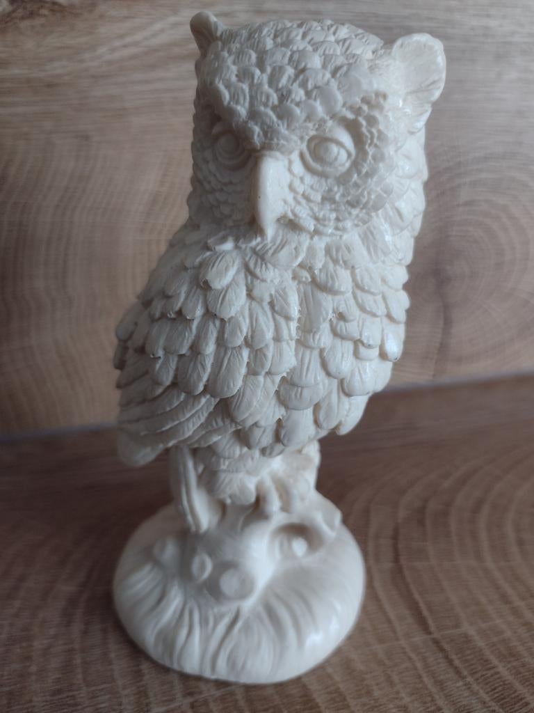 Santini Uil Beeldje - Made in Italy, Minder dan 20 cm, Ophalen of Verzenden, Gemerkt, Wit