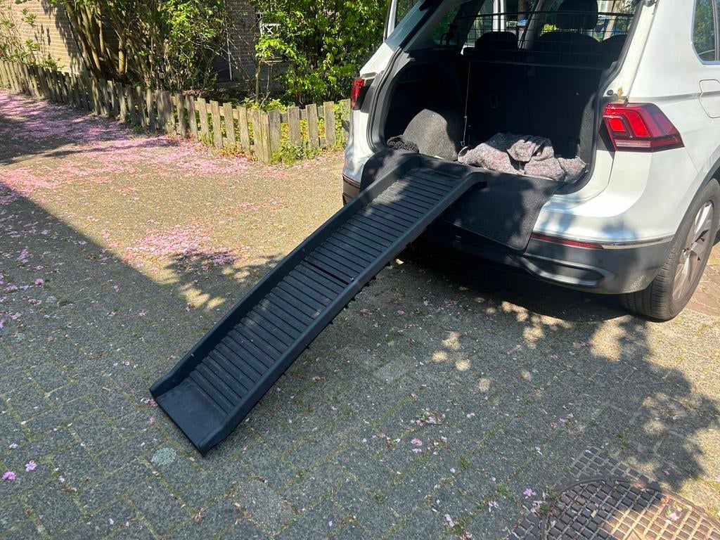 Inklapbare loopplank voor hond, Ophalen