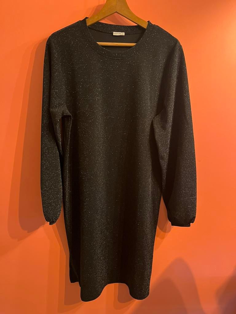 Positie feestjurk zwart glitter maat Xl Prenatal, Kleding | Dames, Positiekleding, Maat 46/48 (XL) of groter, Ophalen of Verzenden