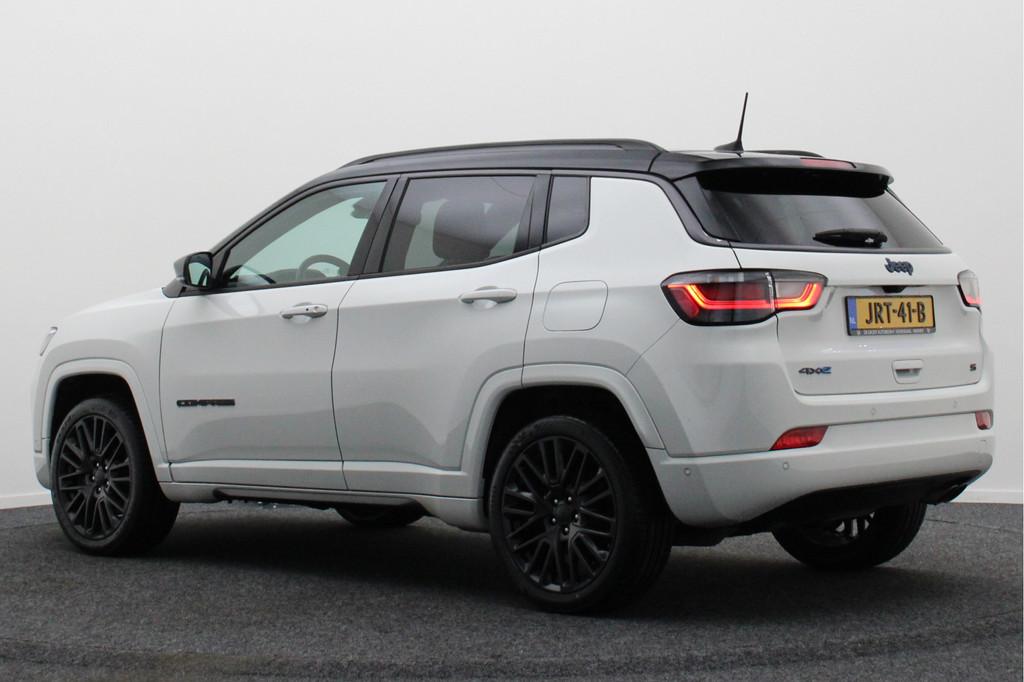 Jeep Compass 4xe 240 Plug-in Hybrid Electric S Leer, Memory,, Automaat, Zwart, 4 cilinders, Wit