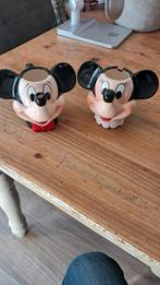 Mickey en Minnie Mouse ,suikerpot en melkkan, Ophalen of Verzenden, Mickey Mouse, Zo goed als nieuw, Beeldje of Figuurtje