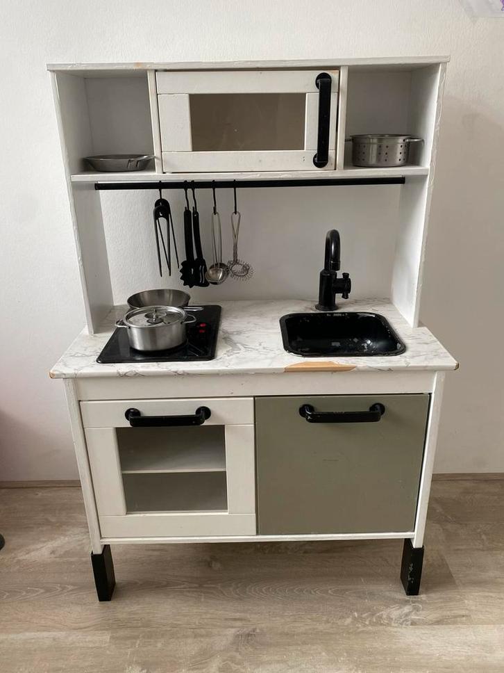 IKEA Duktig Speelkeuken met accessoires, Kinderen en Baby's, Speelgoed | Speelkeukens, Gebruikt, Speelkeuken, Hout, Ophalen