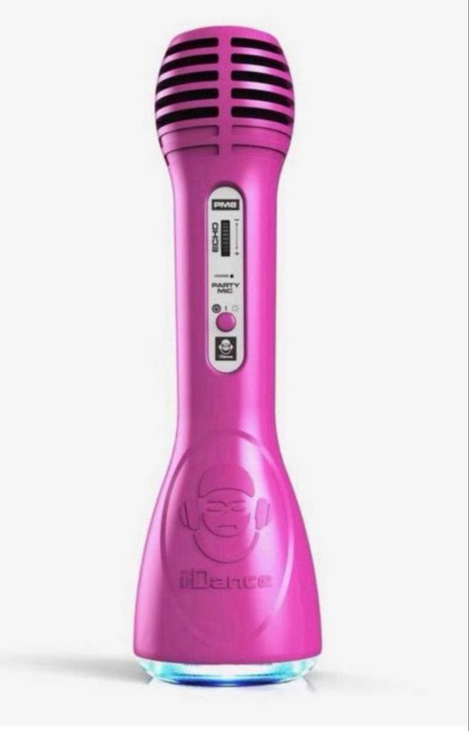 Roze draadloze microfoon met discolicht, Ophalen of Verzenden, Nieuw, Microfoon(s)
